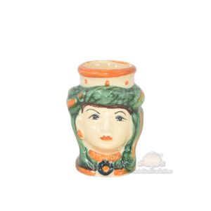 Testa stuzz. s/frutta h 7 verde/arancio femmina - Bomboniera