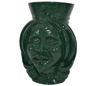 Testa h 38 corona liscia verde antico maschio