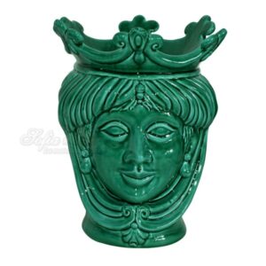 Testa h 25 liscia verde smeraldo femmina