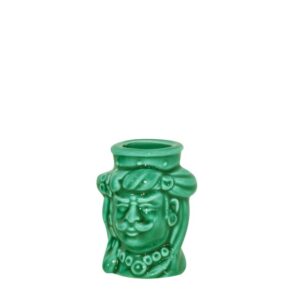 Testa stuzz. s/frutta h 7 verde smeraldo maschio - Bomboniera