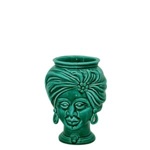 Testa h 20 tuareg corona liscia verde smeraldo femmina