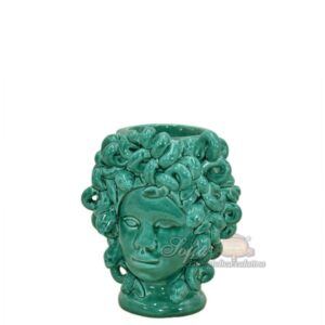 Testa h 15 medusa s/corona verde smeraldo femmina