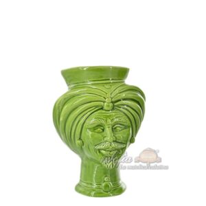 Testa h 16 corona liscia tuareg verde foglia maschio - Bomboniera