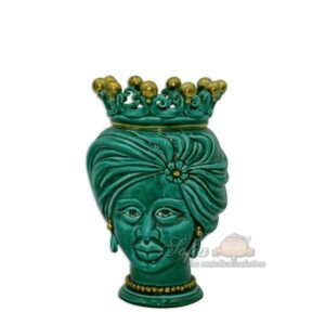 Testa h 20 tuareg verde rame c/espressione femmina
