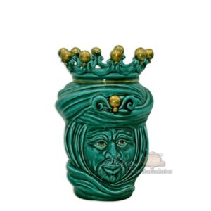 Testa h 20 tuareg verde rame c/espressione maschio