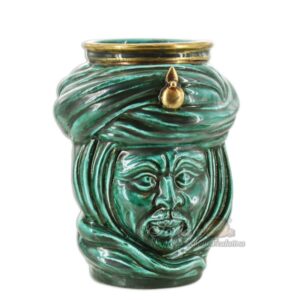 Testa h 20 tuareg corona liscia verde rame maschio