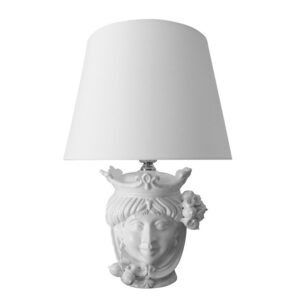 Lume a testa h 25 limoni white line femmina (h55 c/paralume Ø35)