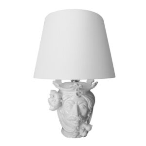 Lume a testa h 25 limoni white line maschio (h55 c/paralume Ø35)