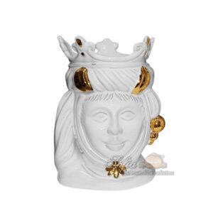 Testa h 20 white/gold s/espressione femmina