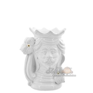 Testa h 15 limoni white/gold maschio - Bomboniera