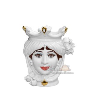 Testa h 25 melograni white/gold femmina c/espressione