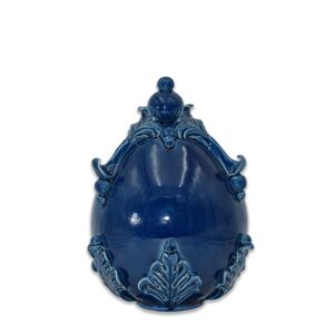 Uovo h 22 plastico sofia blu intenso