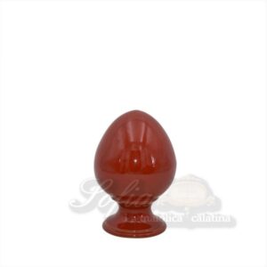 Uovo c/piede h 15 rosso fuoco