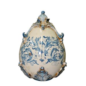 Uovo h 22 plastico sofia mono blu