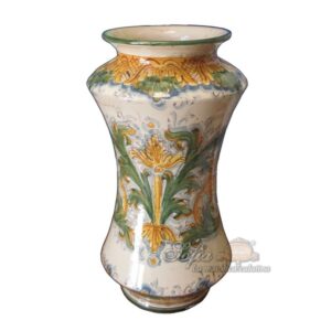 Vaso albarello h 35 linea floreale