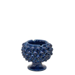 Vaso mezza pigna posacenere Ø 10 blu intenso - Bomboniera