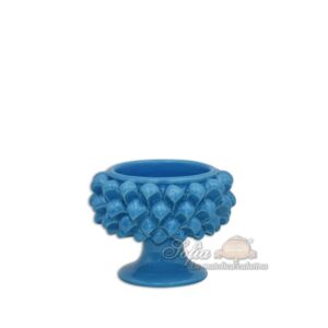 Vaso mezza pigna Ø 10 turchese - Bomboniera