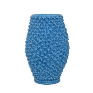 Vaso pigna botte h 25 turchese