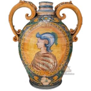 Orcio c/manici h 45 ornato calatino c/figurato