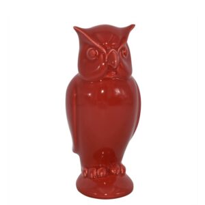 Gufo anacleto h 28 rosso fuoco