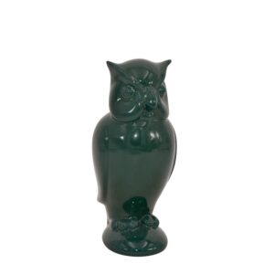 Gufo anacleto h 20 verde antico