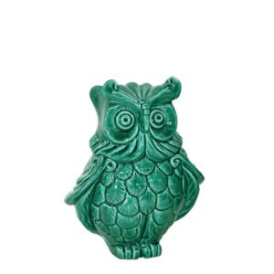 Gufo h 15 verde smeraldo - Bomboniera