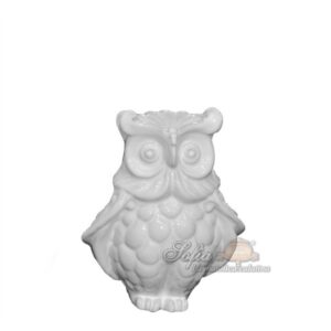 Gufo h 15 white line - Bomboniera
