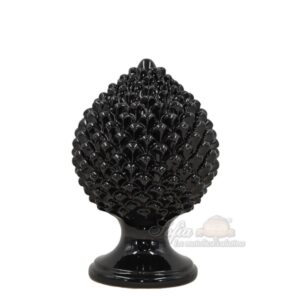 Pigna artigianale h 20 black line lucido