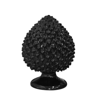Pigna artigianale h 30 black line lucido