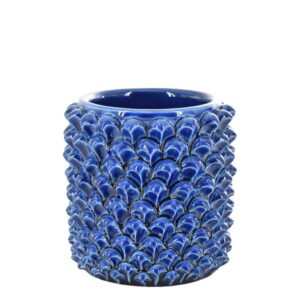 Cilindro a pigna h 14 blu intenso