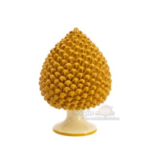 Pigna artigianale h 10 giallo/arancio - Bomboniera