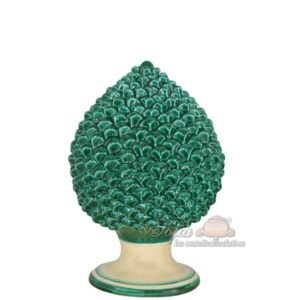 Pigna artigianale h 25 mono verde