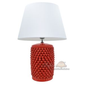 Lume pigna cilindro 2° M h30 Ø 17 rosso fuoco (h60 c/paralume Ø35)