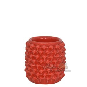 Cilindro a pigna h 10 rosso fuoco - Bomboniera