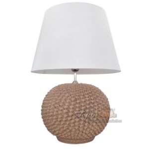 Lume palla a pigna h 30 tortora lucido (h60 c/paralume Ø45)