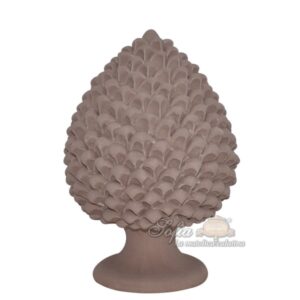 Pigna artigianale h 35 tortora opaco