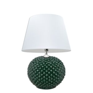 Lume palla a pigna comodino h 15 verde antico (h30 c/paralume Ø25)