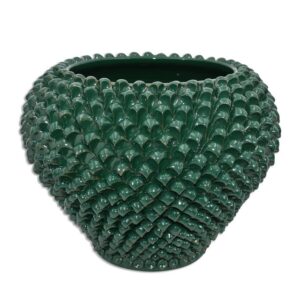 Cachepot a pigna Ø 22 verde antico