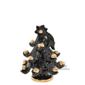 Albero di natale 1°M h 12 black/gold