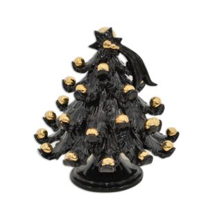 Albero di natale 3°M h 25 black/gold
