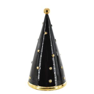 Albero cono 3°M h 25 black/gold