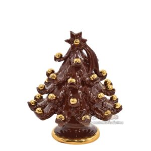Albero di natale 2°M h 20 brown/gold