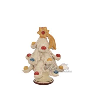Albero di natale 1°M h 12 avorio palline miste