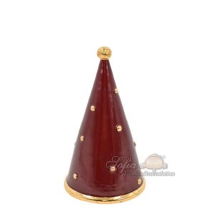 Albero cono 2°M h 20 bordeaux/oro