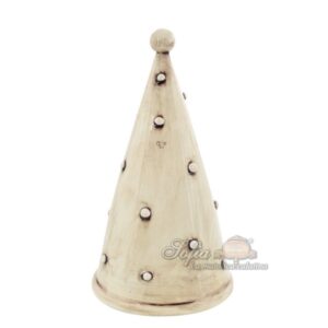 Albero cono 3°M h 25 madreperla antichizzato