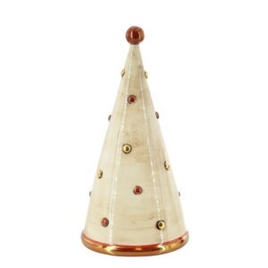 Albero cono 3°M h 25 madreperla antichizzato oro e lustri