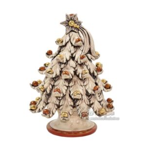 Albero di natale 3°M h 25 madreperla oro e lustri