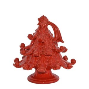 Albero di natale 3°M h 25 rosso fuoco