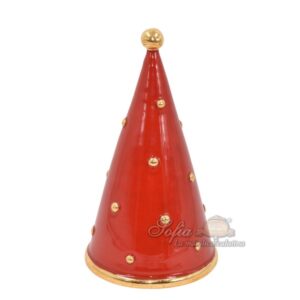 Albero cono 3°M h 25 rosso/oro