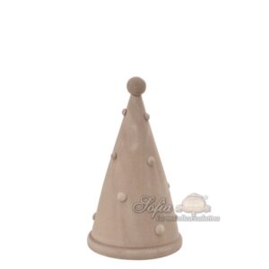 Albero cono 3°M h 25 tortora opaco